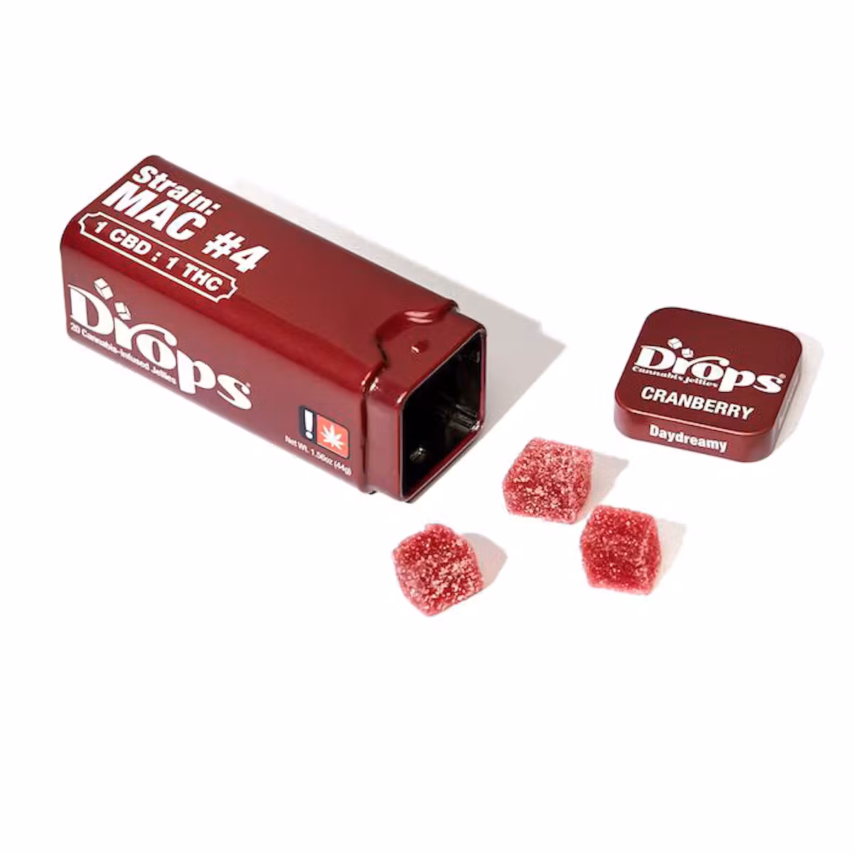 Photograph of product: CRANBERRY 1:1:1:1 LIVE ROSIN DROPS | 20PK | 100MG