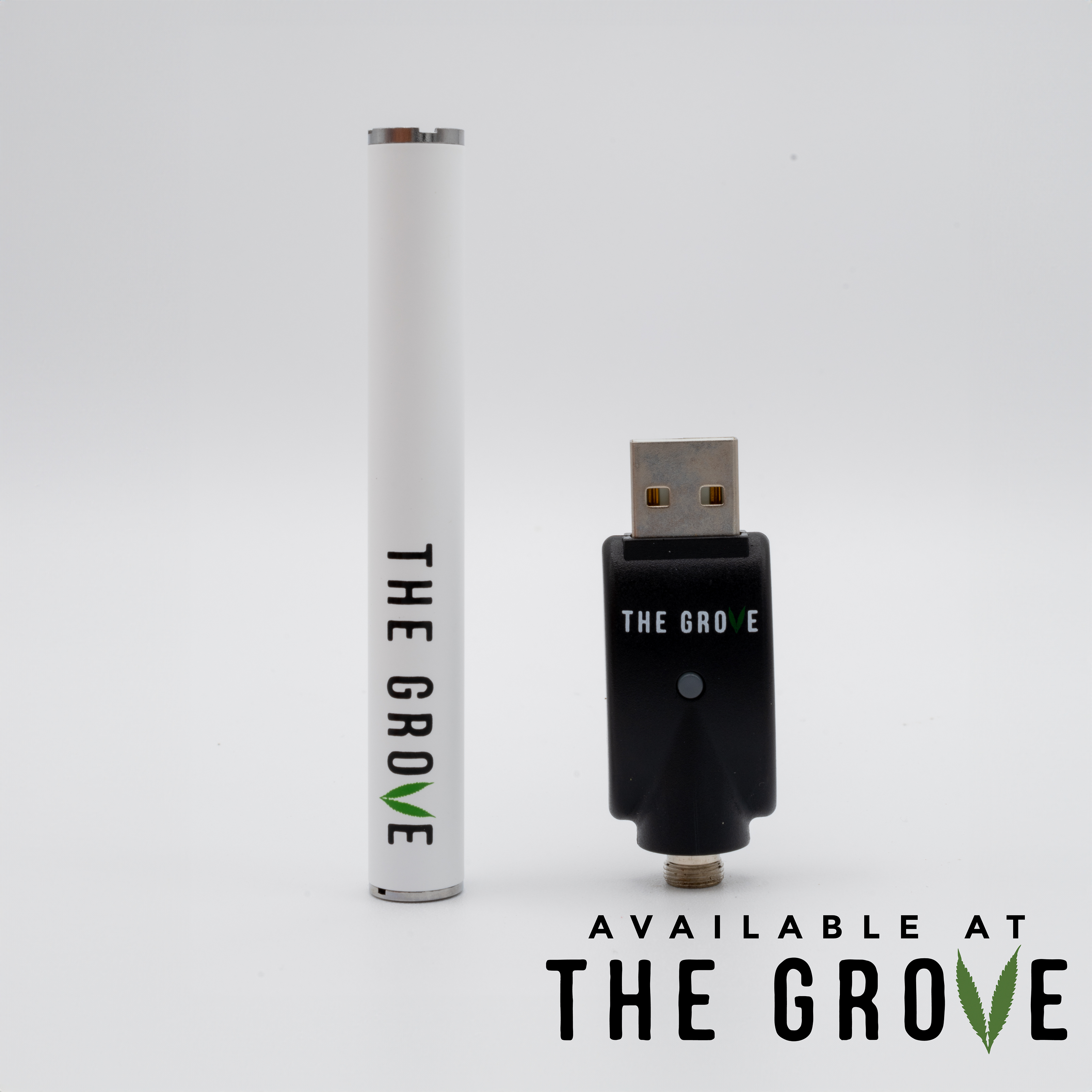 Photograph of Product: The Grove | Buttonless 510 Thread Battery - White
