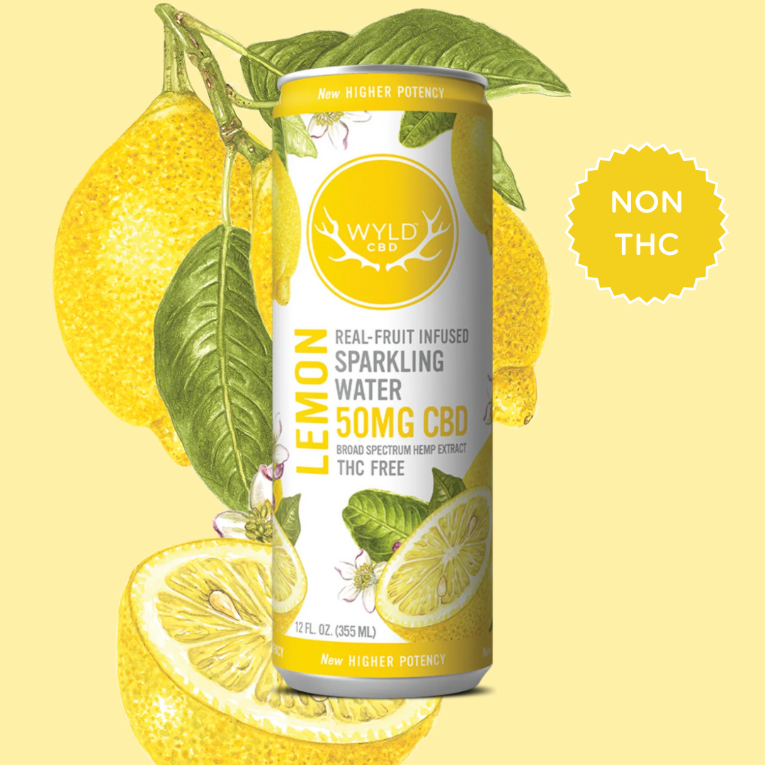 Photograph of product: Lemon CBD Sparkling Water - 50mg