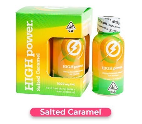 Photograph of product: High Power Salted Caramel Tincture 250mg 4pk