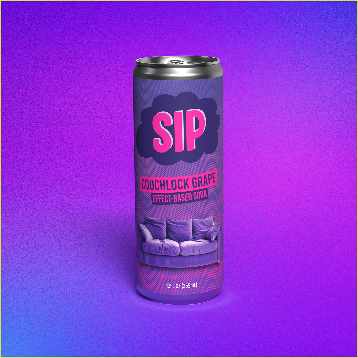 Photograph of product: SIP | Couchlock Grape | Soda | 1pk