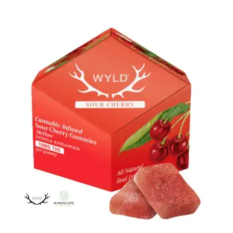 Photograph of product: Gummies 100mg  - Sour Cherry