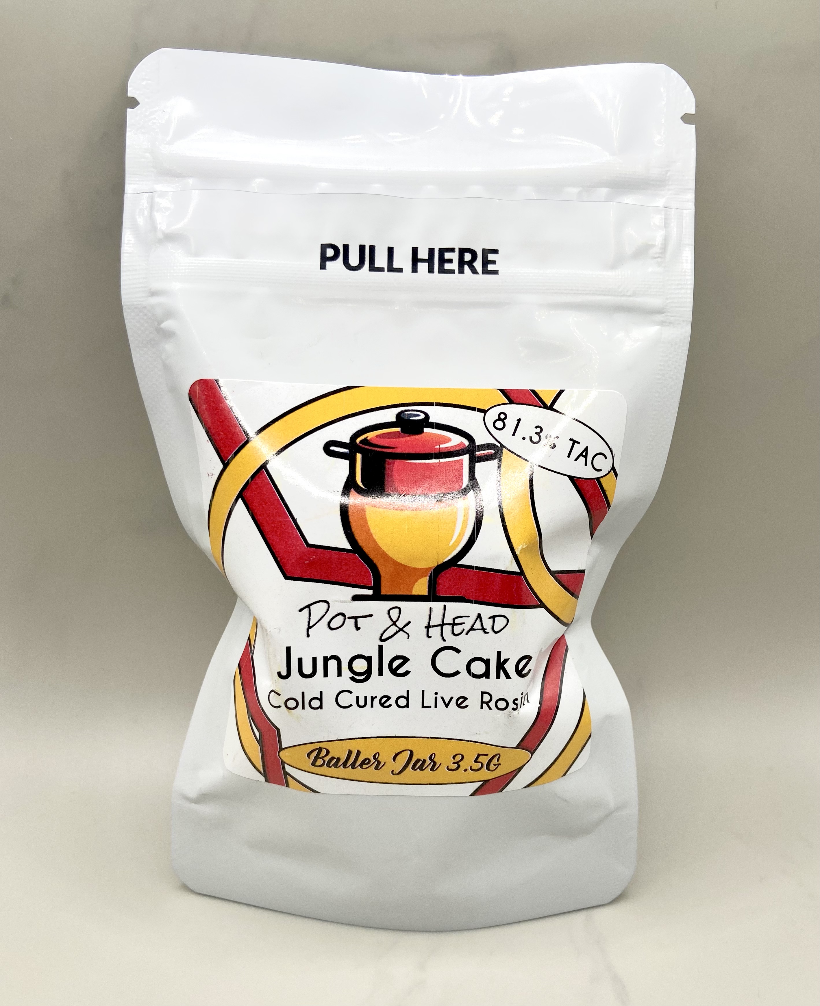 Photograph of Product: Pot & Head -  Jungle Cake Rosin - (Baller Jar)