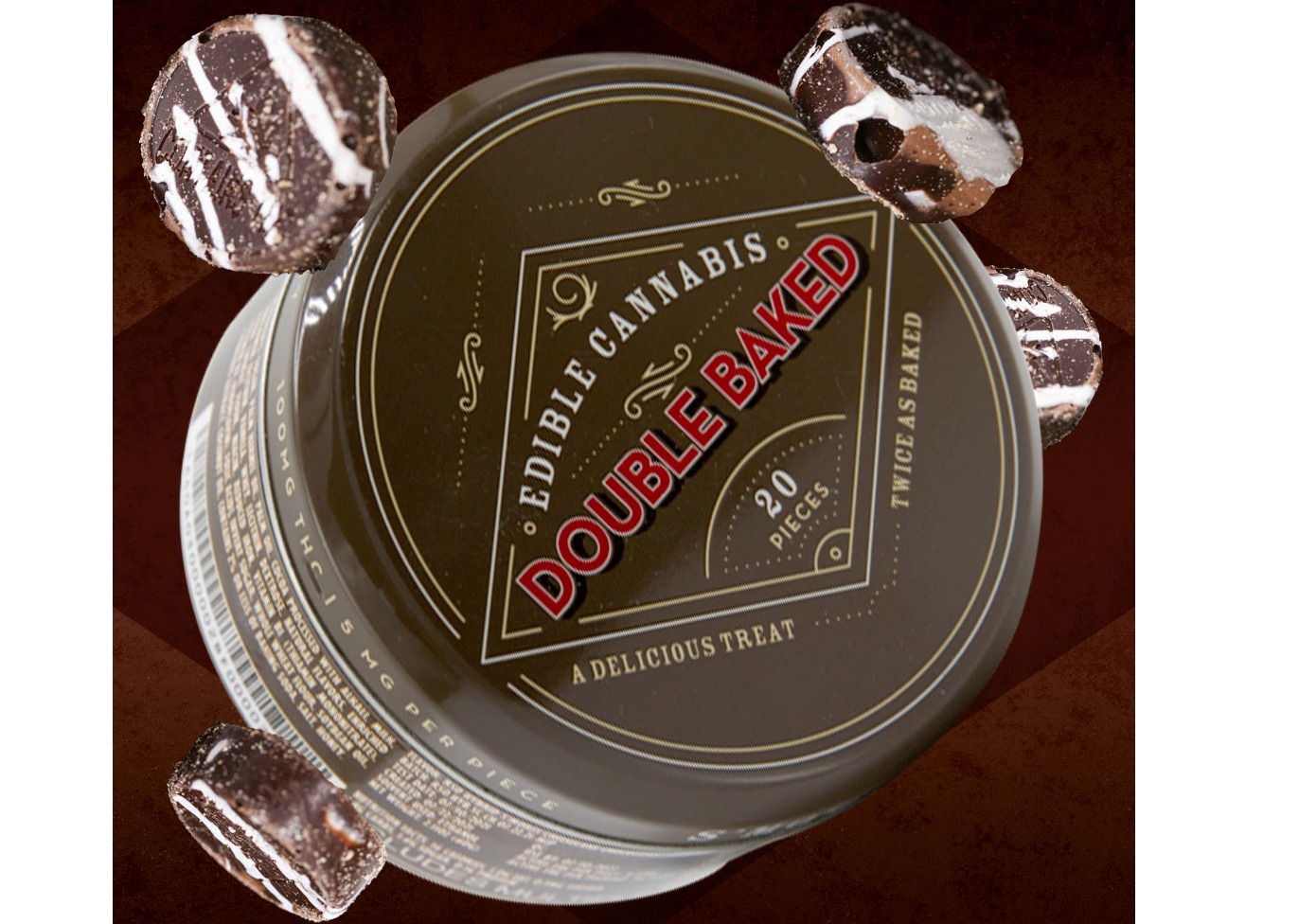 Photograph of product: S'mores Cheesecake Chocolates | 100mg