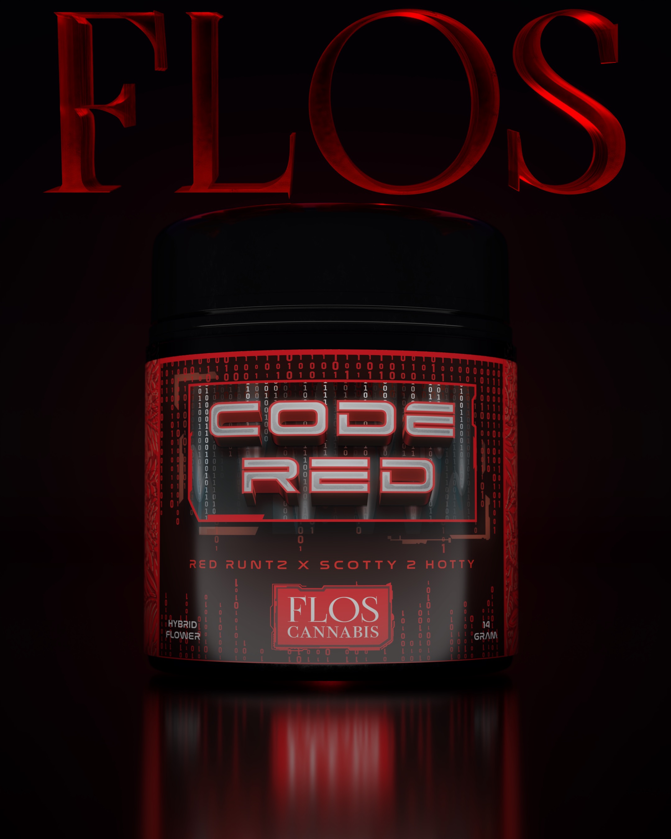 Photograph of product: Flos - 14g Prepack Jar - Code Red