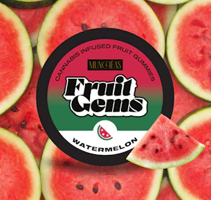 Photograph of product: Gummies - Watermelon Fruit Gems - 20 Pcs - 100mg