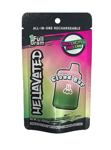 Photograph of product: Hellavated - WATER 'YER MELON - Disposable Distillate Cartridge - (2g) - I