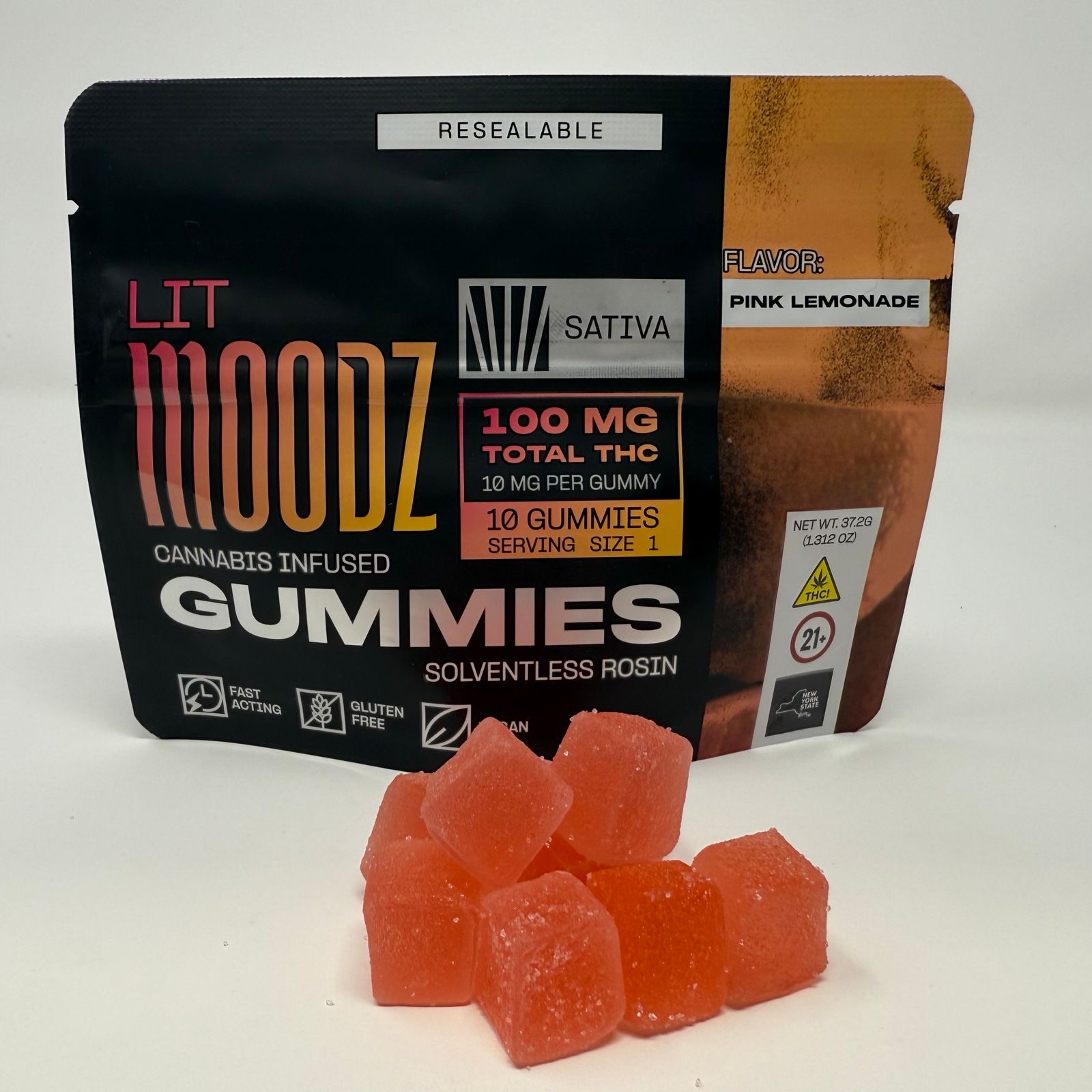 Photograph of product: Moodz | Pink Lemonade Rosin | 100mg