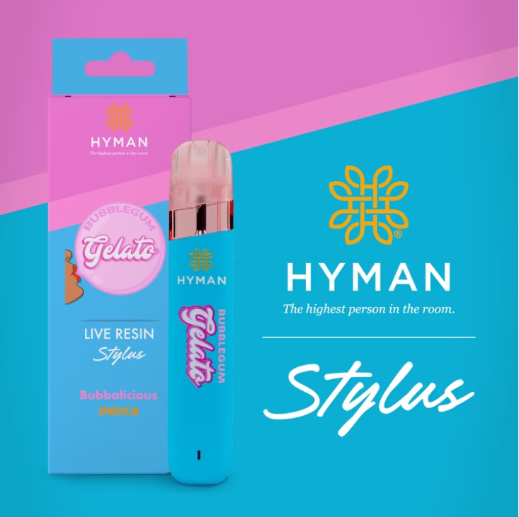 Photograph of product: HYMAN: Bubblegum Gelato 1G Live Resin Stylus