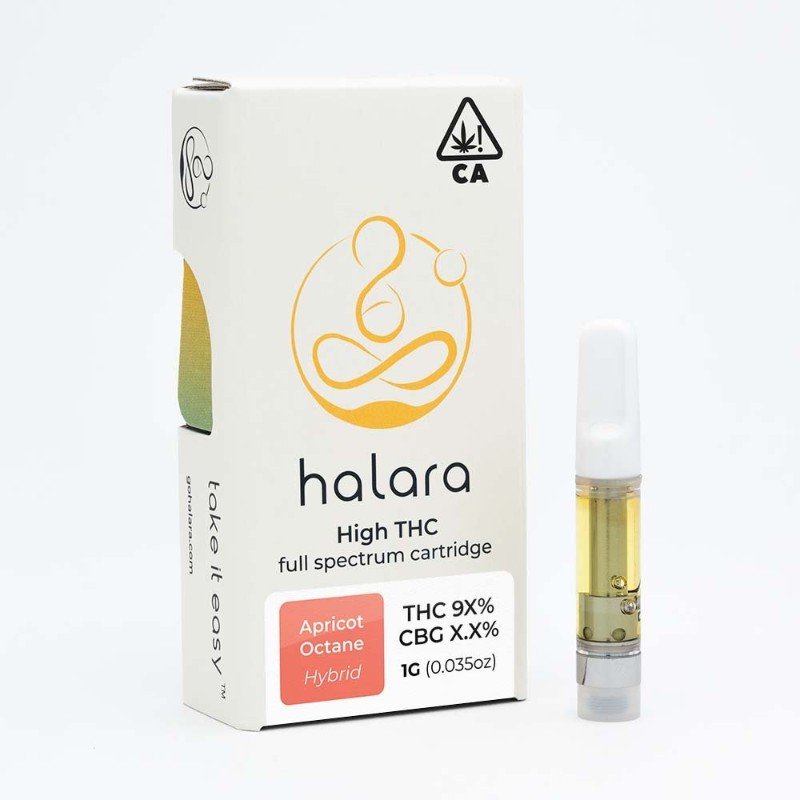 Photograph of product: 1g Apricot Octane (Hybrid) High THC Cartridge $35 or 2/$60