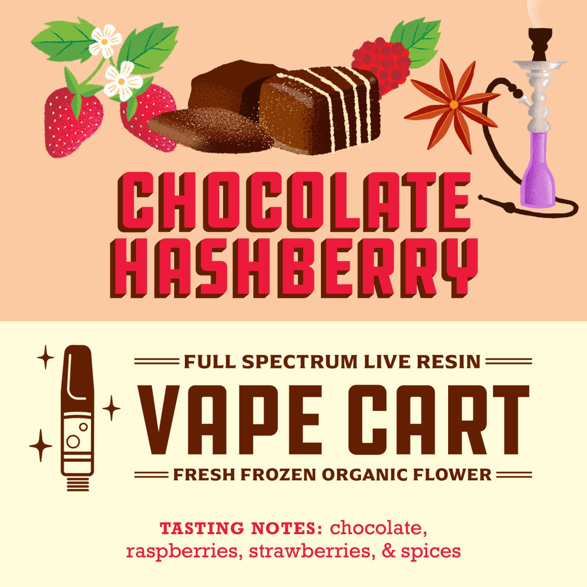 Photograph of product: Chocolate au chocolatberry | Vape Cart | 1g