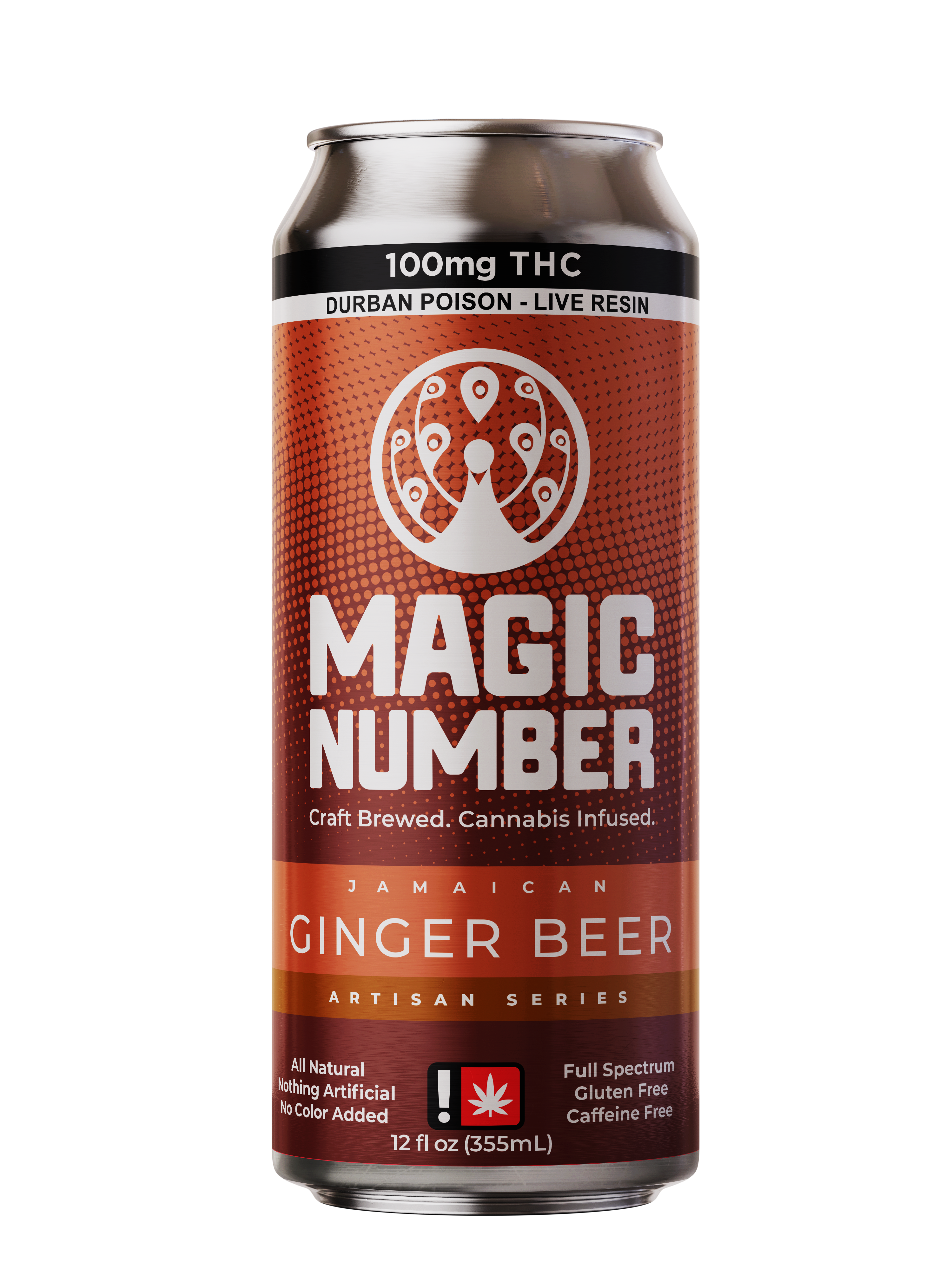 Photograph of Product: Ginger Beer w/ Live Resin | 100mg