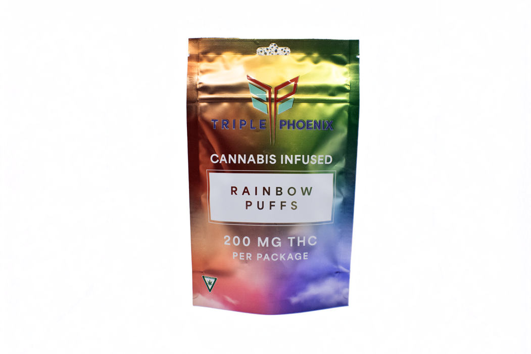 Photograph of Product: Rainbow Puffs | 200 mg Freeze Dried Puffs (50pcs)