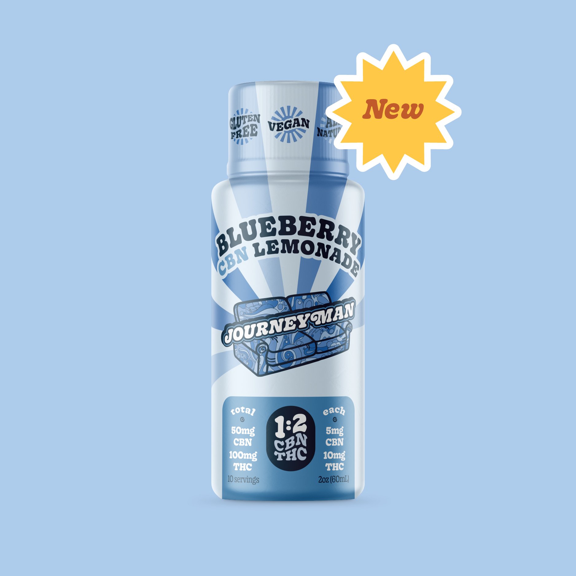 Photograph of product: 1:2 CBN Blueberry Lemonade (50mg CBN/100mg TH-oui) [2oz] (DOH)