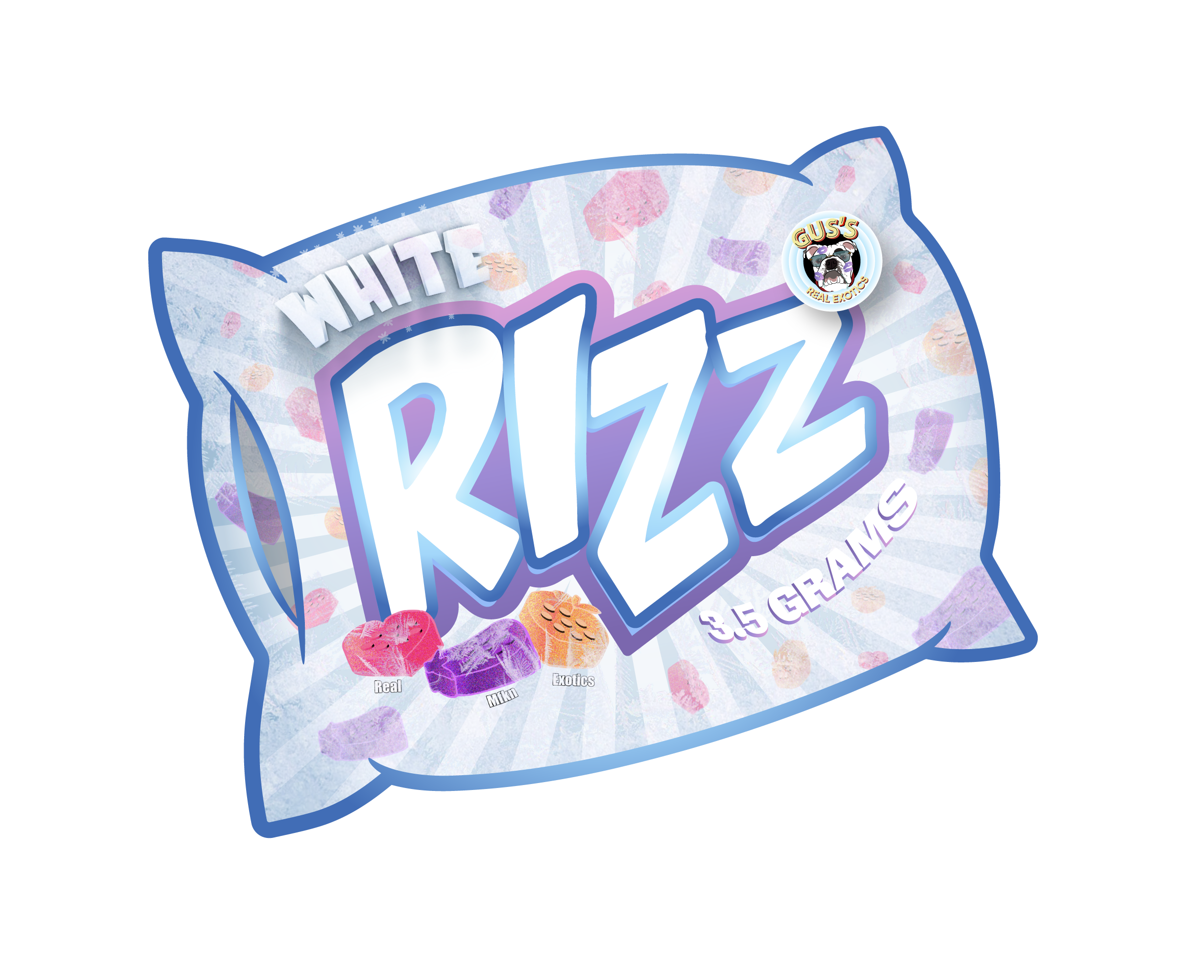 Photograph of product: Gus's Exotic - Prepack 8th - White Rizz - 3.5g