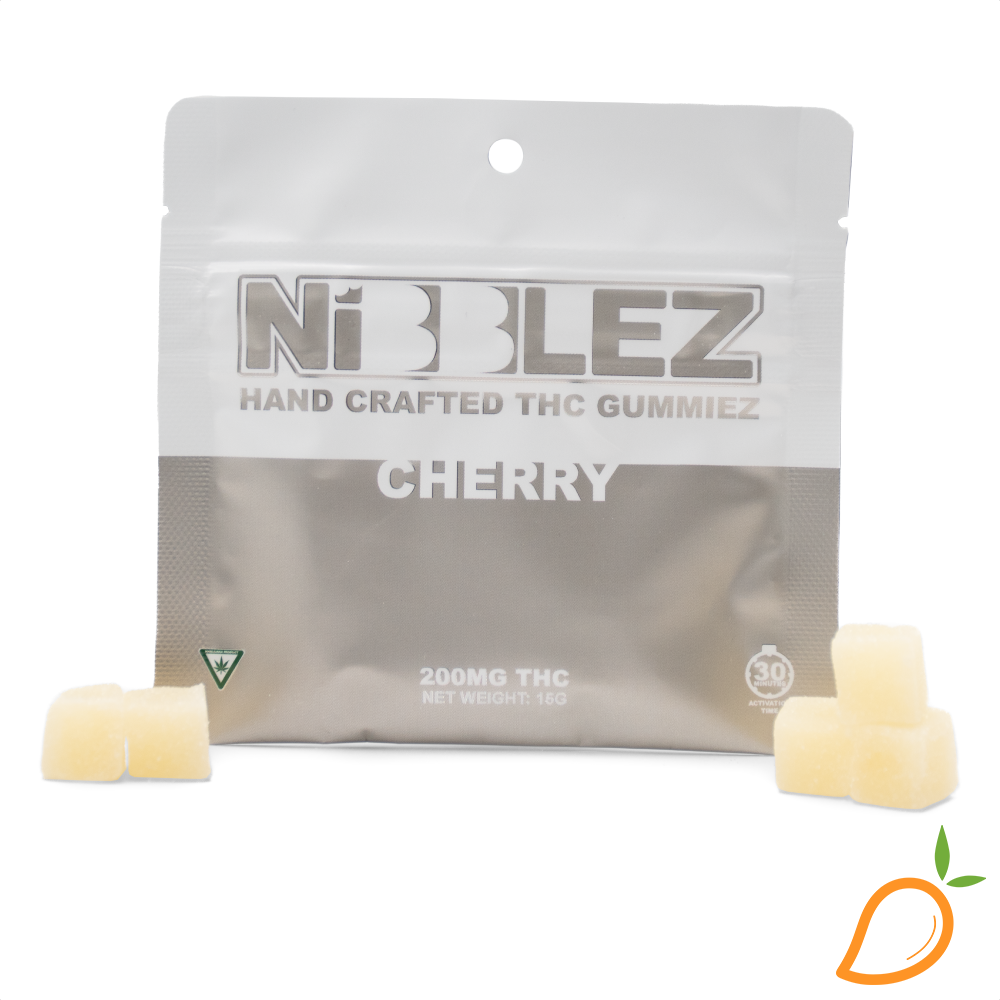 Photograph of product: 200mg Cherry Edible Nibblez