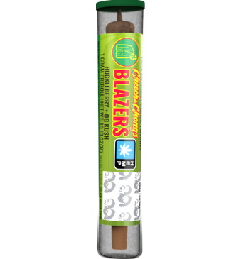 Photograph of product: Cheech & Chong 1g TH-ouiA PreRoll 2ct - Huckleberry + OG Kush