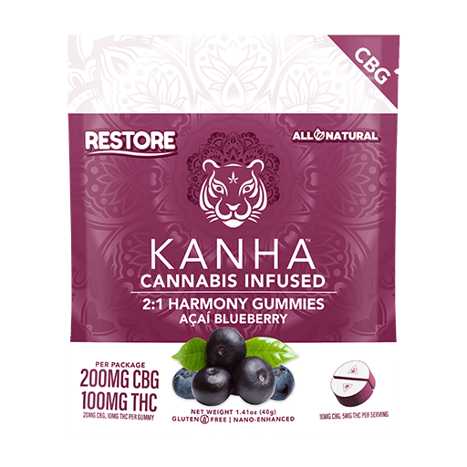 Photograph of product: Acai Blueberry NANO 2:1 CBG|THC - 