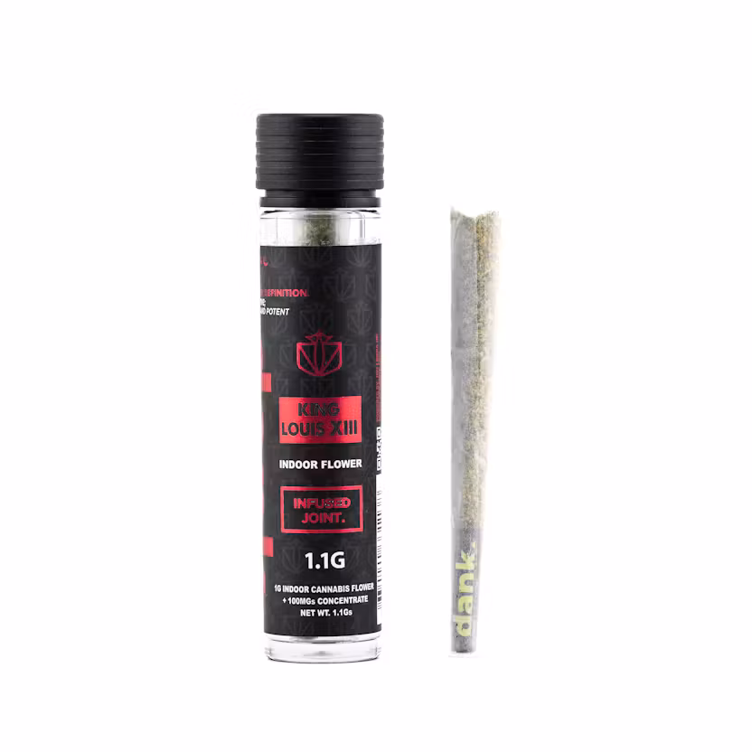 Photograph of product: Dank Infused Preroll | 1.1g | King Louis XIII