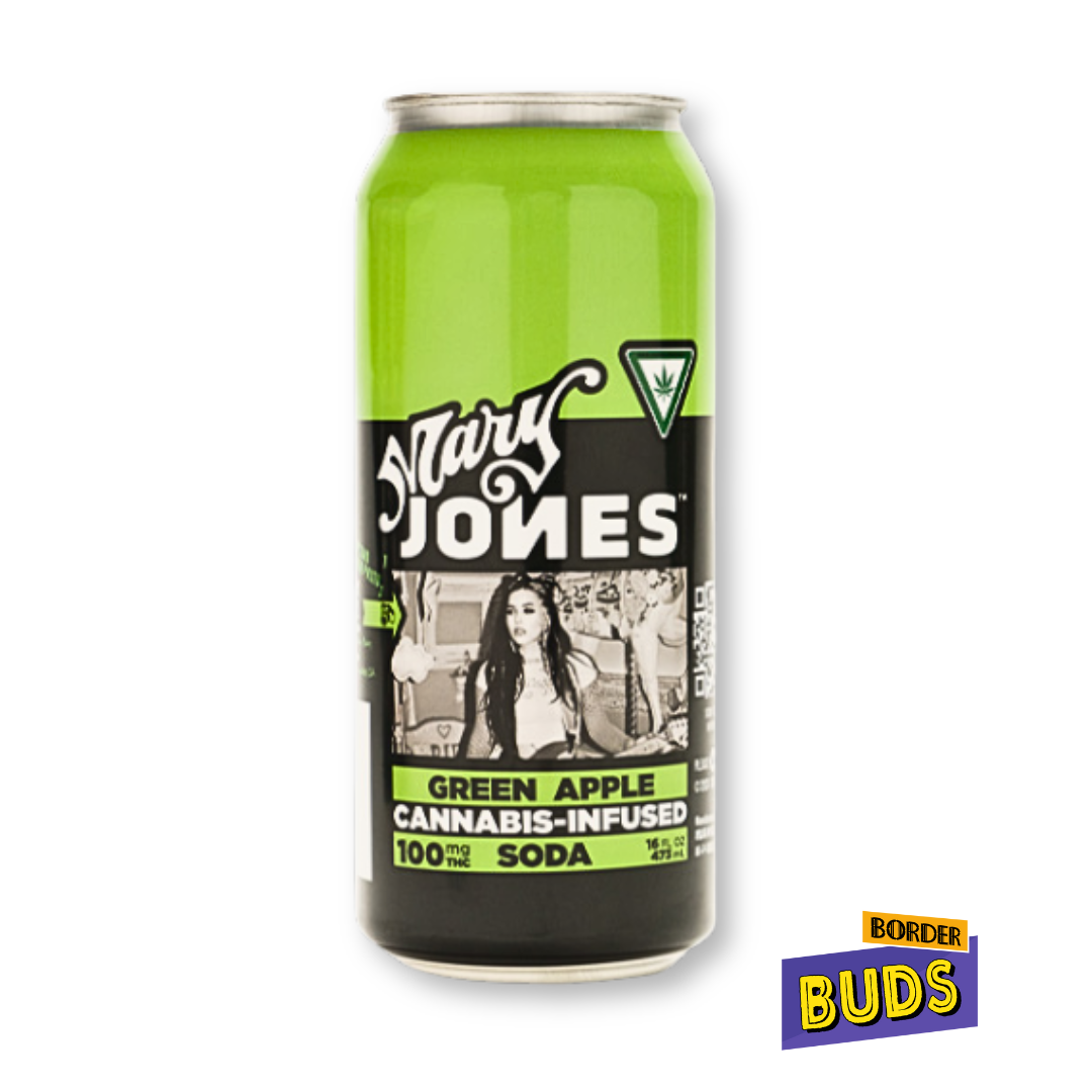 Photograph of product: Green Apple | Mary Jones | 100mg | Soda Drink