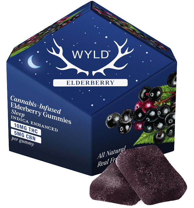 Photograph of product: Wyld | Elderberry 2:1 Gummy +CBN  | 40G 10PK
