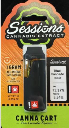 Photograph of product: All-in-One - Sessions Distillate - 1g (B) - Mendo Luxe