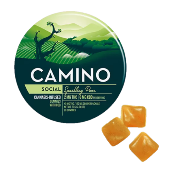 Photograph of product: Sparkling Pear | Gummies | SOCIAL | 100MG