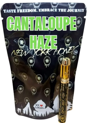 Photograph of product: Cantaloupe Haze (S) New York Honey | All-in-One Vape (1g)
