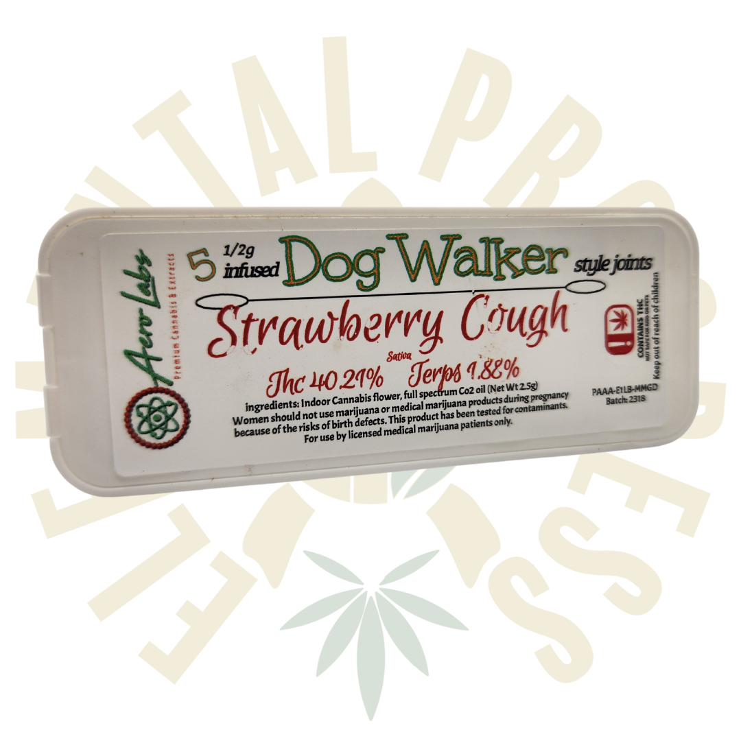 Photograph of product: Aero Labs 5pk Infused Dogwalkers - Strawberry Cough