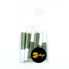 Photograph of product: Deluge Blue Dream au chocolat Infused Pre-Roll Oui'd Hybrid 6 x .5g