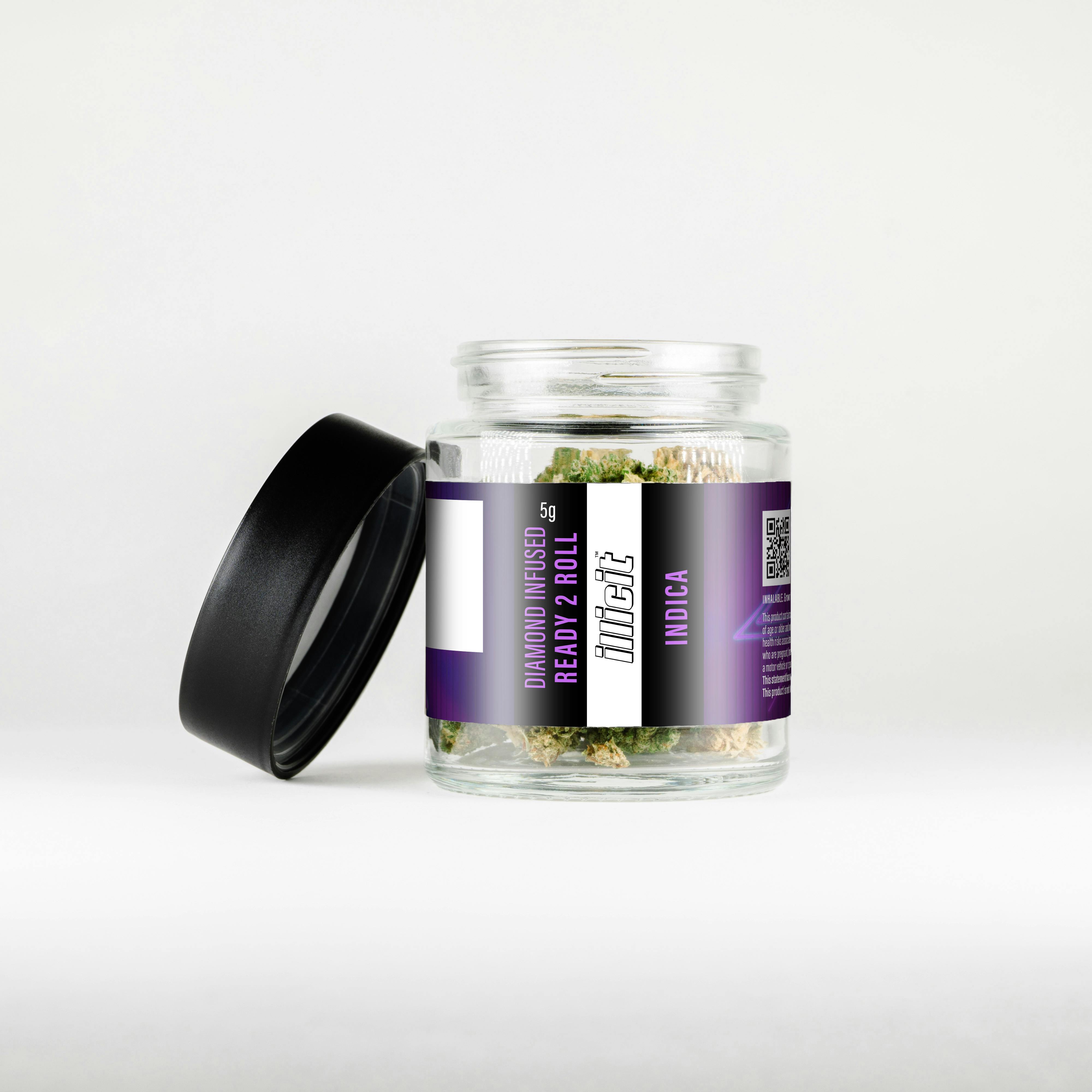 Photograph of product: Illicit - Violet Fog Ready 5g 2 Roll Shake