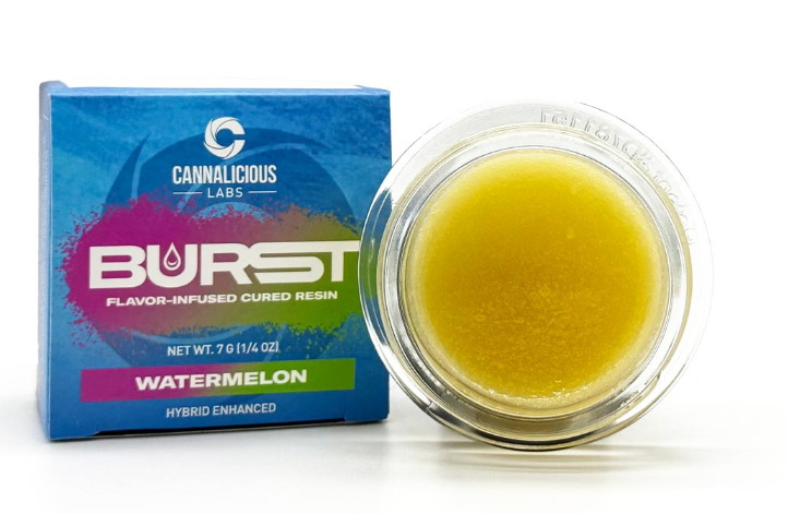 Photograph of product: Watermelon Cured Resin Baller Jar (H)