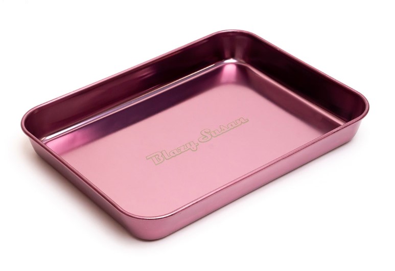Photograph of product: Blazy Susan Metallic Rolling Tray