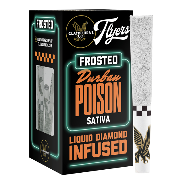 Photograph of product: DURBAN POISON (S) 5PK FROSTED FLYERS