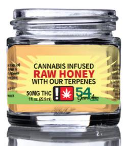 Photograph of product: 54 Green Acres - Pineapple TH-oui Honey 100mg