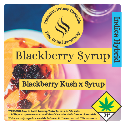 Photograph of Product: Blackberry Syrup - 3.5g