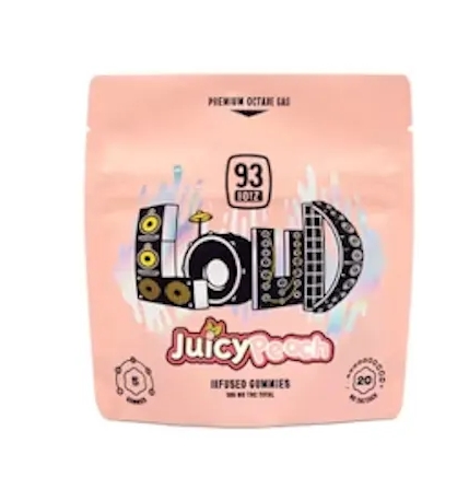 Photograph of product: AZ 93 Boyz LOUD Gummies - Juicy Peach 100mg (5pk)
