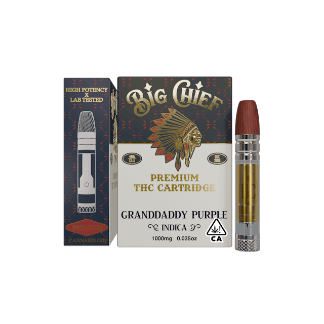 Photograph of product: Granddaddy Purple 1g Cartridge - 