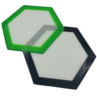 Photograph of product: Silicone Dab Mat - Hexagon