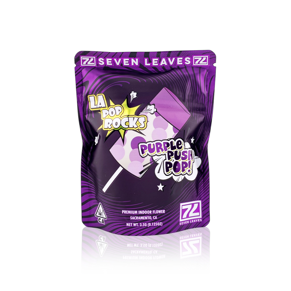 Photograph of product: SEVEN LEAVES - Flower - LA Pop Rocks x Purple Push Pop - 3.5G