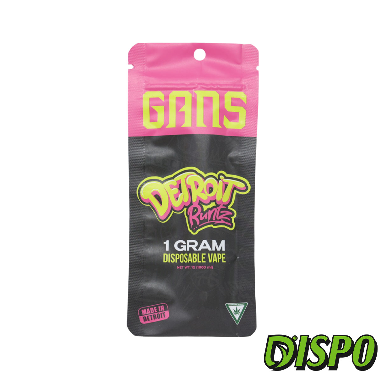 Photograph of product: Gans - Detroit Runtz Disposable