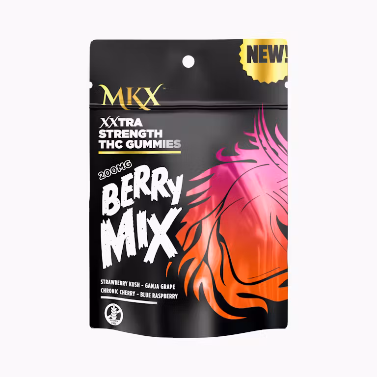 Photograph of product: MKX Gummies 200mg Berry Mix