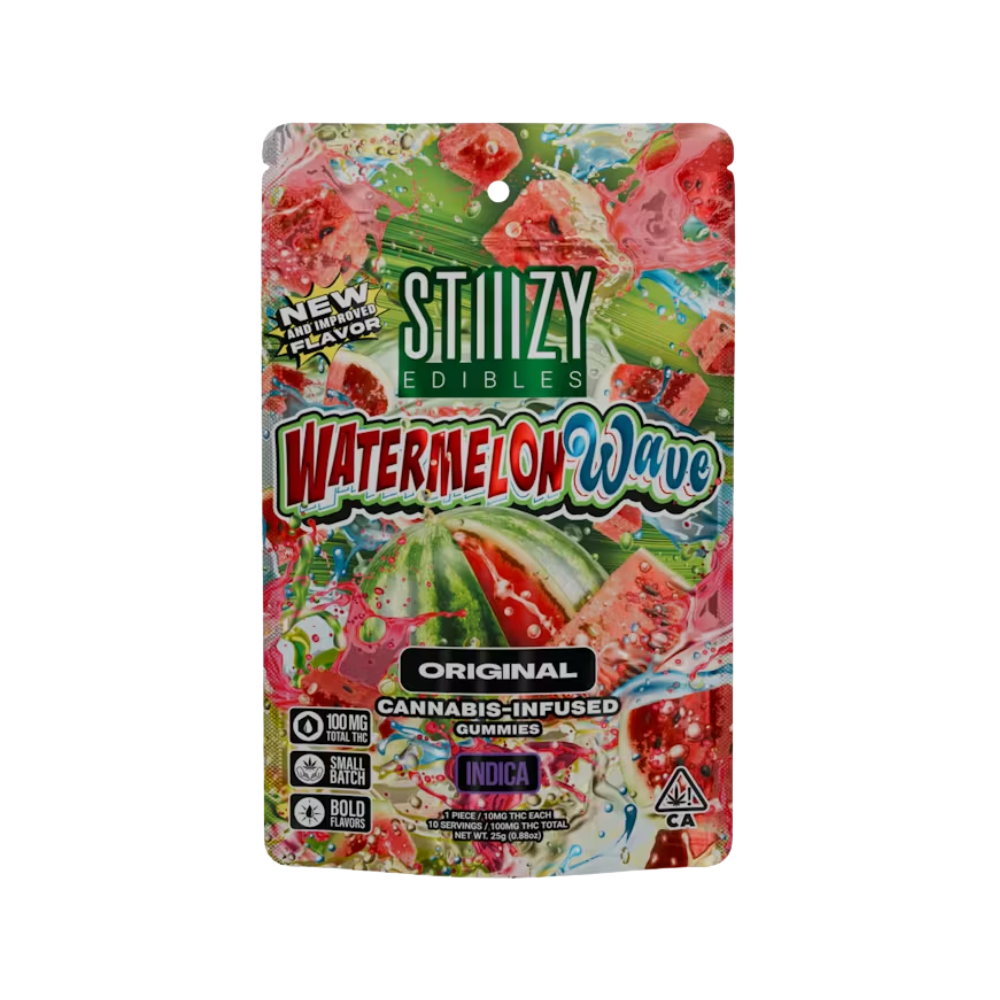 Photograph of product: WATERMELON WAVE - ORIGINAL GUMMIES 100MG - STIIIZY