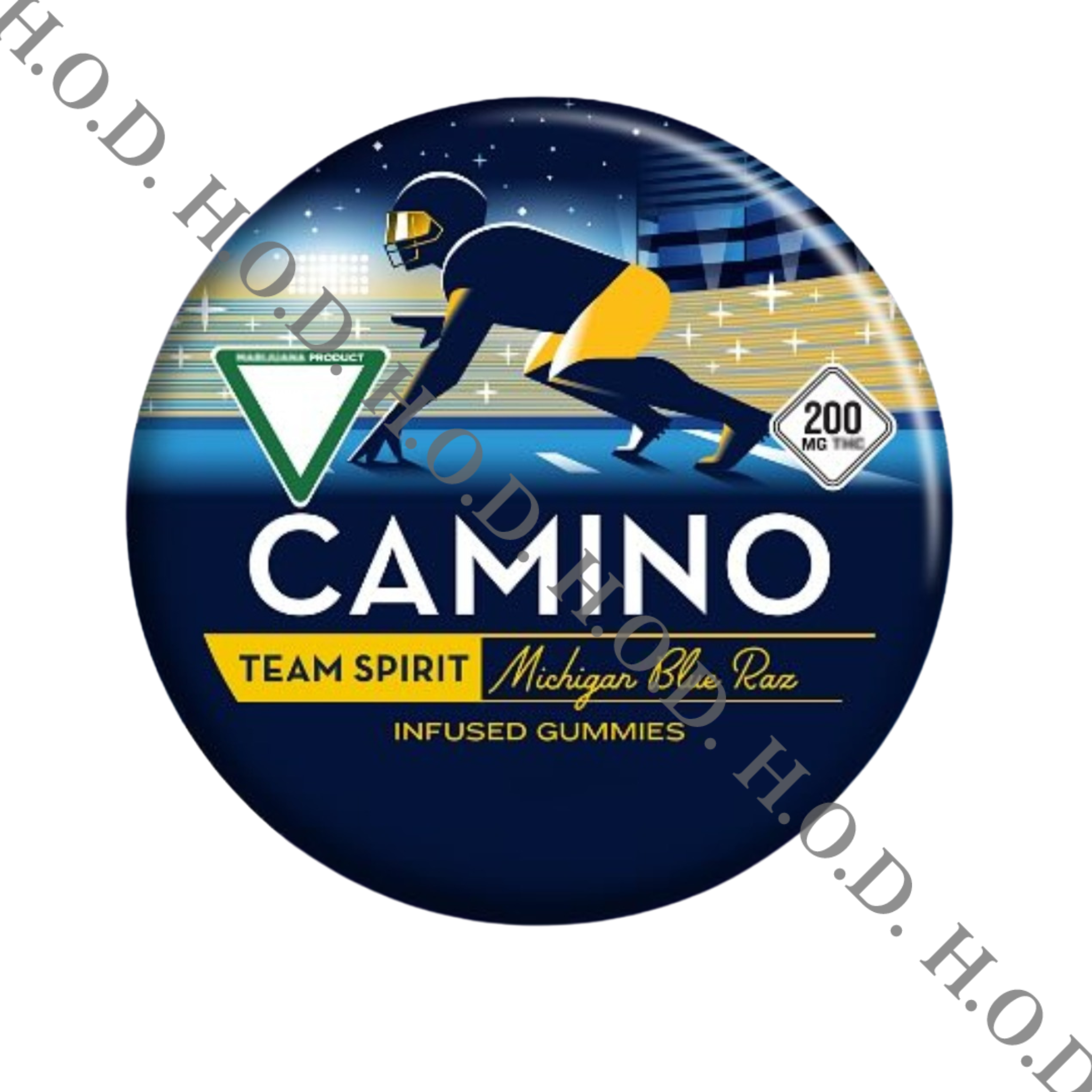 Photograph of product: Camino Michigan Blue Razz Gummies 200mg