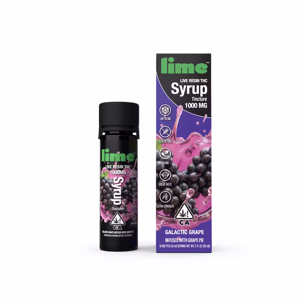 Photograph of product: 1000mg Galactic Grape (Oui'd) Live Resin Syrup $39