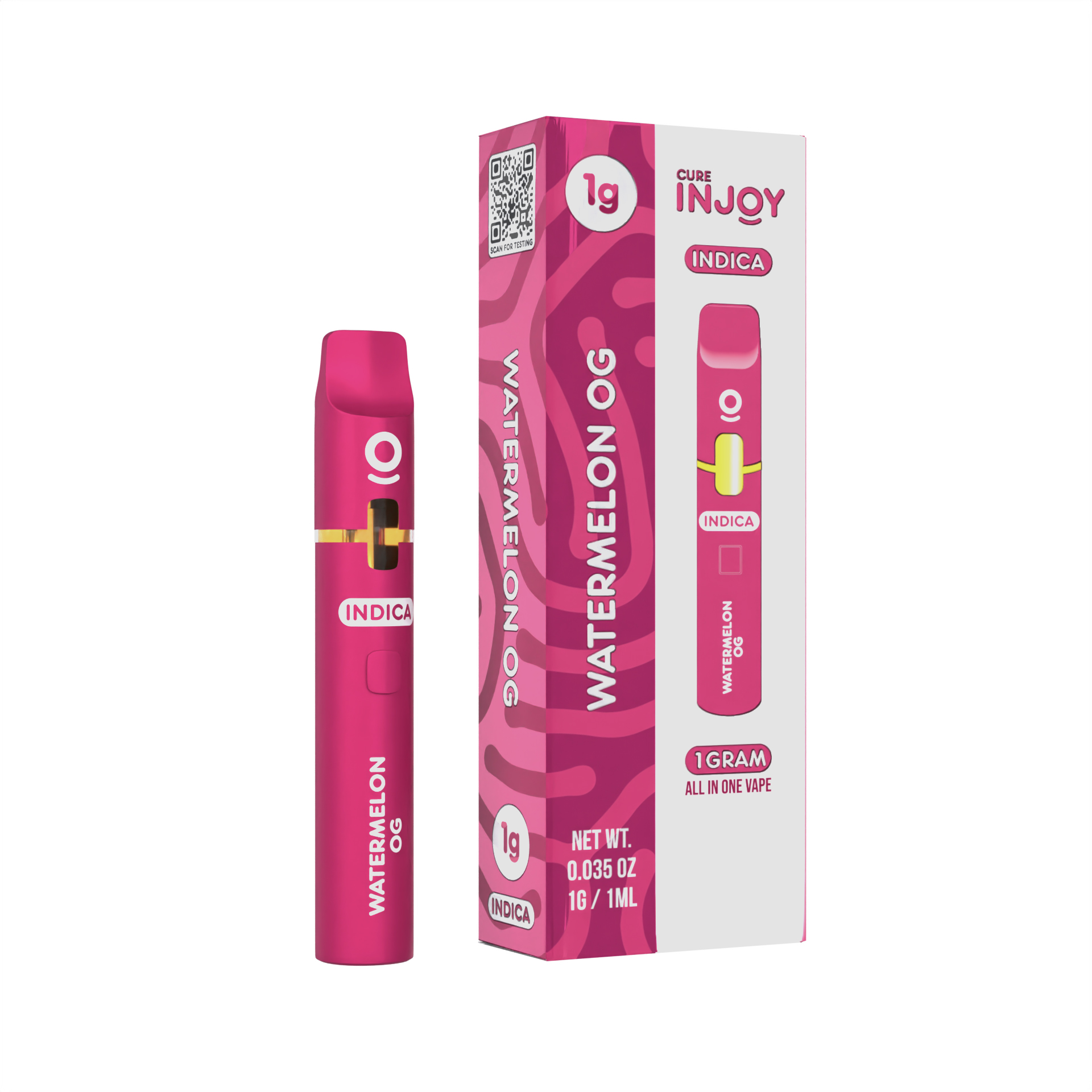 Photograph of product: Cure Injoy - Watermelon OG (Oui'd) All-In-One Vape