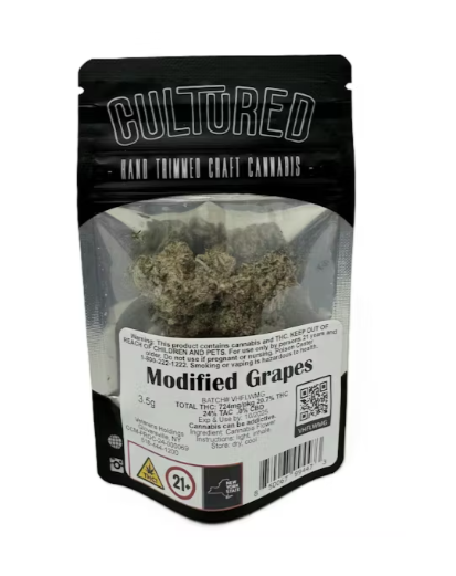 Photograph of product: Cultured Modified Grapes Flower 3.5g