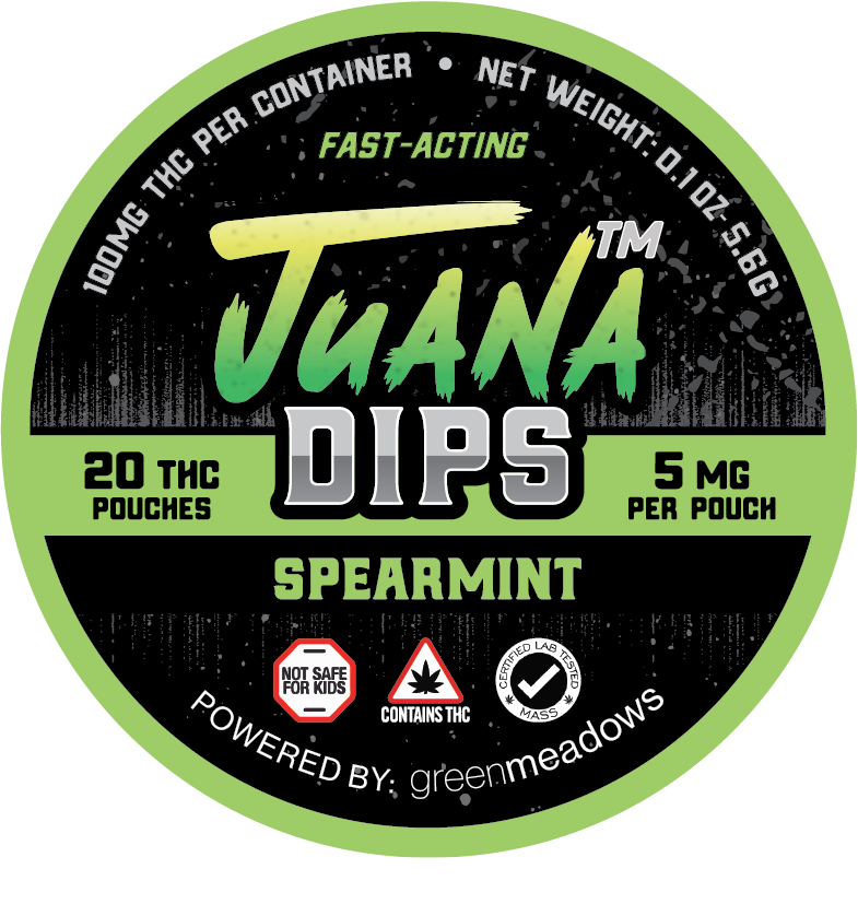 Photograph of product: Juana Dips Spearmint Oui'd Dip Pouches 5mg 20pk