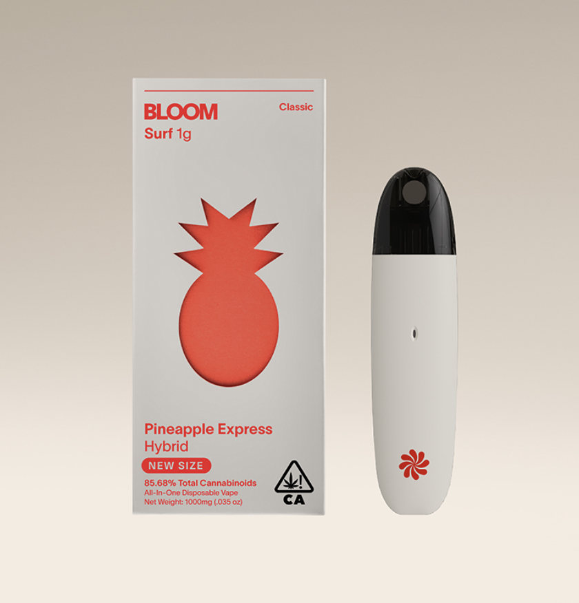 Photograph of product: Bloom Surf Classic All-In-One Vape - Pineapple Express