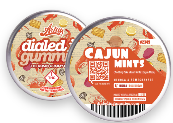 Photograph of product: Dialed In - Gummies - Cajun Mints - 100mg